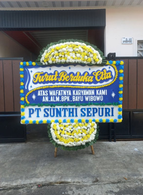 Papan Bunga Duka di Gadingsari